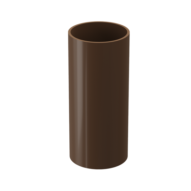 Труба водосточная 2 м Standard, светло-коричневый - 1